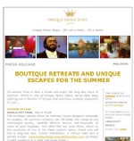 BOUTIQUE RETREATS AND UNIQUE ESCAPES FOR THE SUMMER
