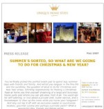 SUMMERS SORTED, SO WHAT ARE WE GOING TO DO FOR CHRISTMAS AND NEW YEAR