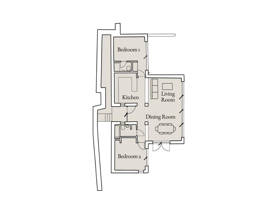 Floor plan of Holanen