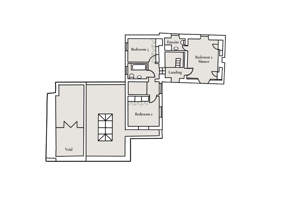 Floor plan of Lantern House