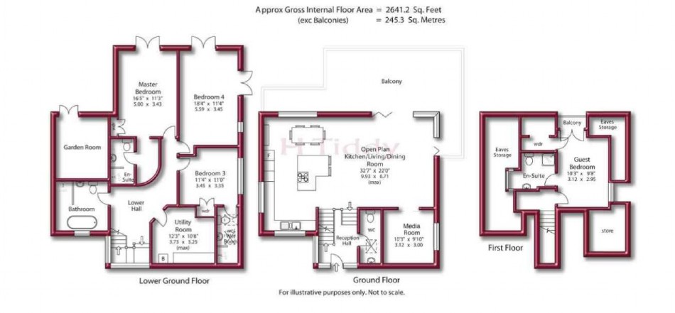 Floor plan of River House