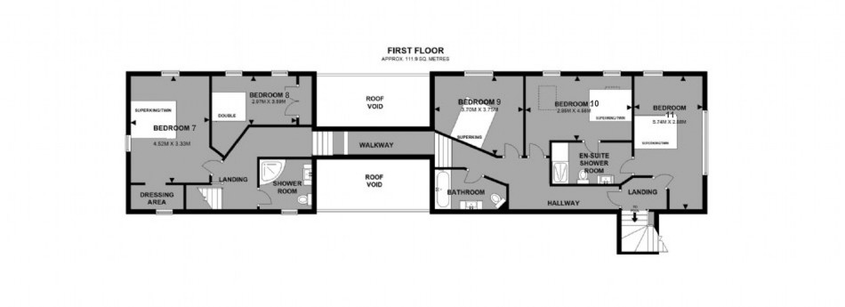 Floor plan of Scarlet Hall