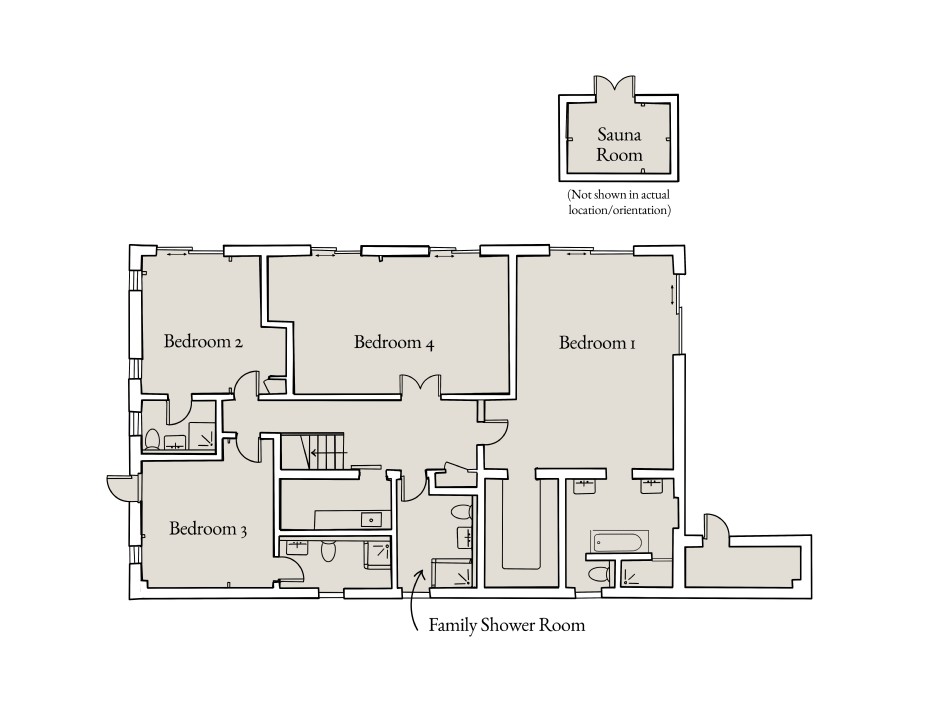Floor plan of The Ark