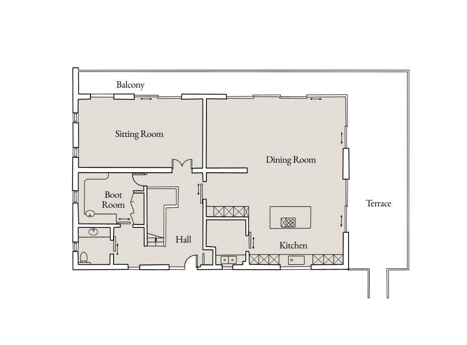 Floor plan of The Ark