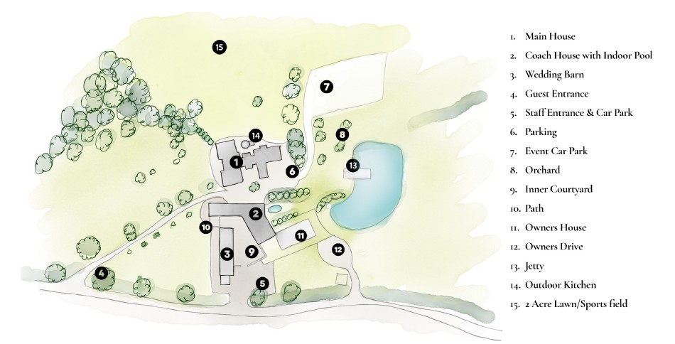 Floor plan of Weddings at Scarlet Hall